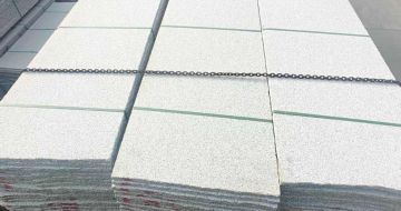 石嘴山芝麻白毛板，石材毛板