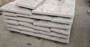 石嘴山芝麻白蘑菇石，自然面