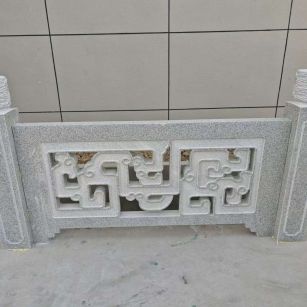 石嘴山芝麻白河道栏杆 桥栏杆