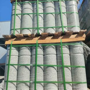 石嘴山挡车柱芝麻白 挡车石