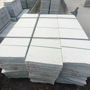 石嘴山芝麻白毛板，石材毛板