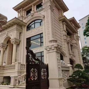 石嘴山黄金麻别墅外墙异形定制