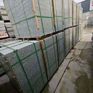 石嘴山芝麻白地铺版 石材地铺石