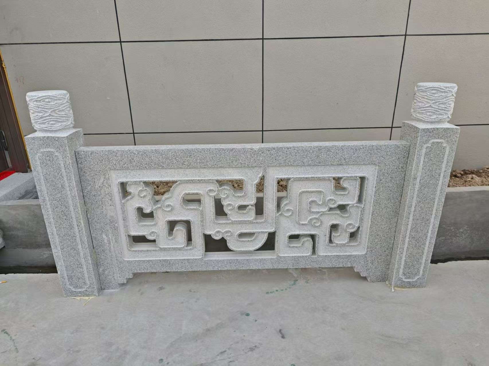 石嘴山芝麻白河道栏杆 桥栏杆